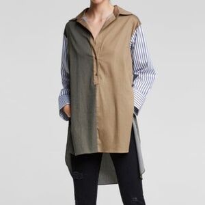 Zara - Oversized Patchwork Shirt